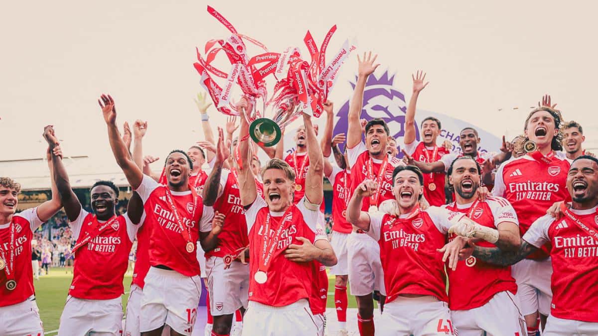 Arsenal festeja el título de la Premier League en Selhurst Park y cierra la jornada con triunfo ante Crystal Palace