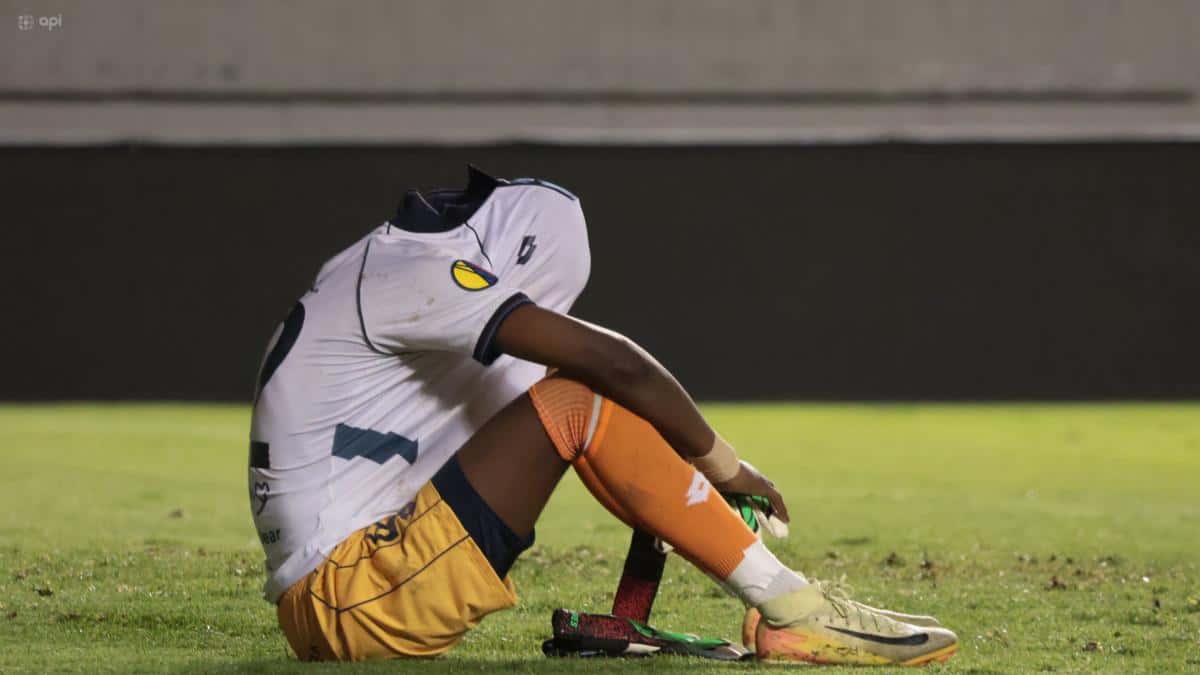 Copa Ecuador: Marco Acosta, arquero juvenil de El Nacional, se quebró en llanto tras la caída ante Universidad Católica
