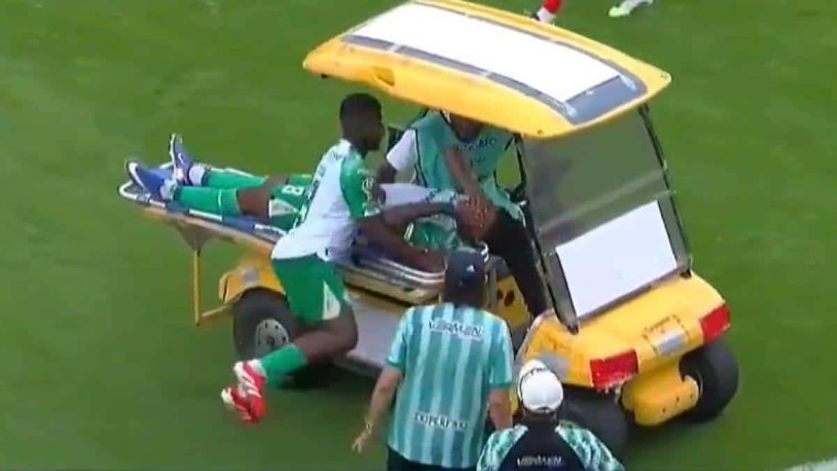 Édison Caicedo sufrió un incidente con el carro médico en Liga de Portoviejo ante El Nacional