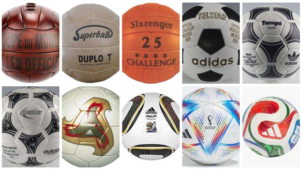 De los balones de cuero a la era tecnológica: la evolución de las pelotas en los Mundiales