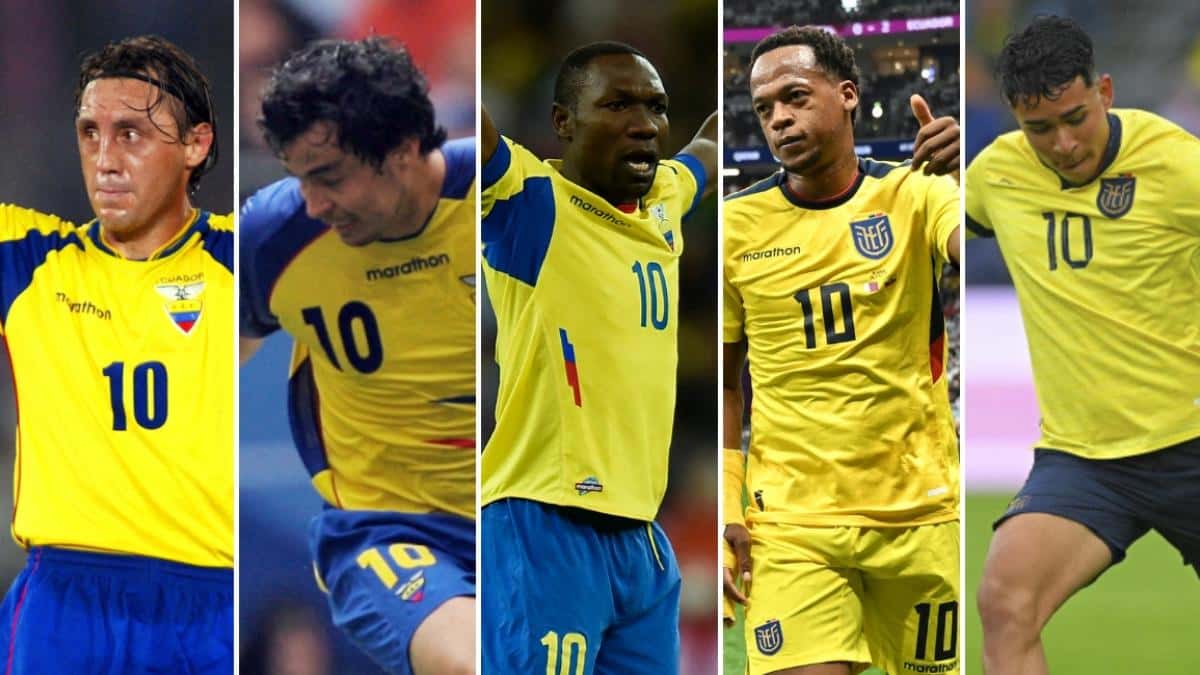 Ecuador en los Mundiales: repaso de los futbolistas que llevaron el número 10