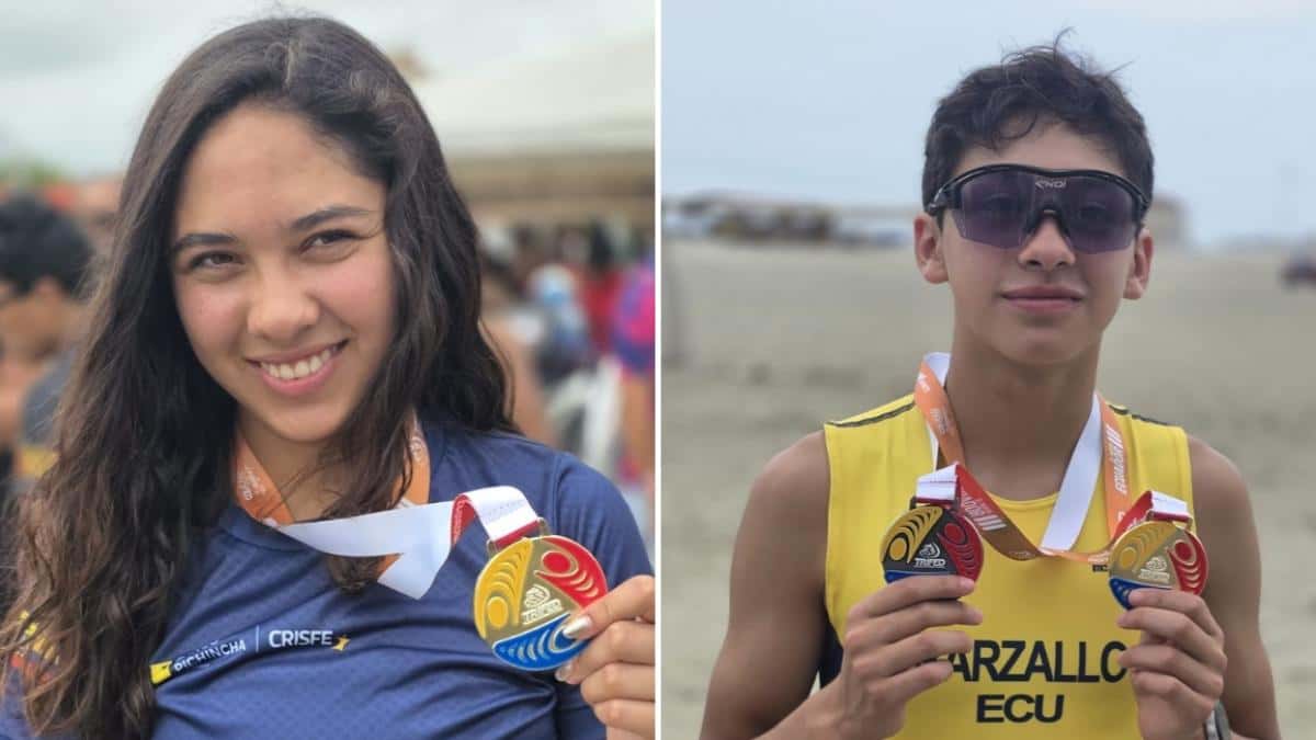 Juana y Emmanuel Barzallo se imponen y conquistan el oro en la segunda Válida Nacional de Triatlón