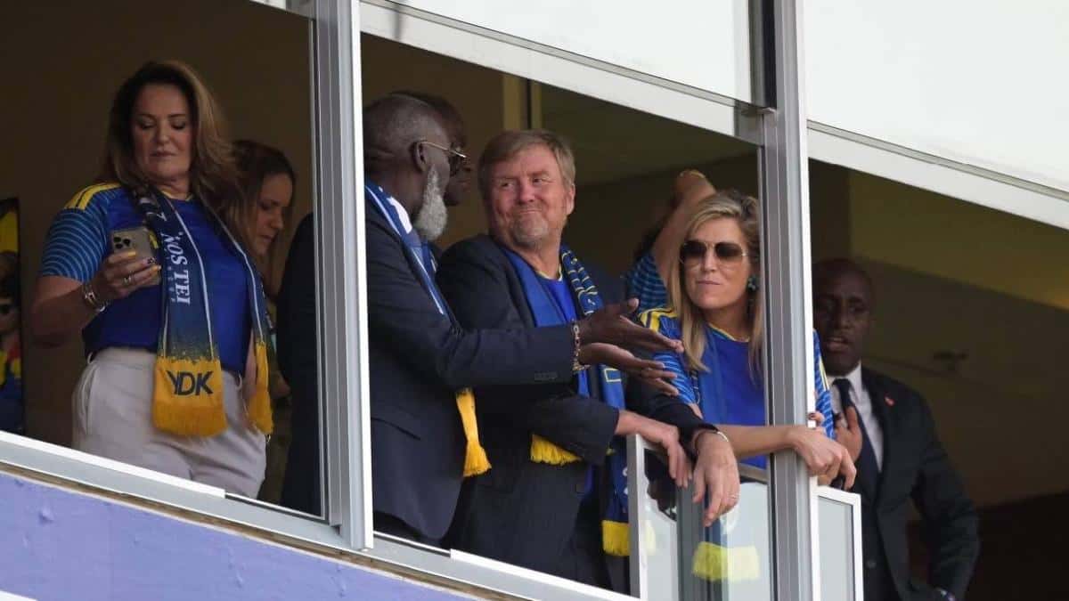 Guillermo Alejandro y Máxima, reyes de Países Bajos, apoyaron a su selección y luego asistieron a Ecuador vs Curazao en Kansas