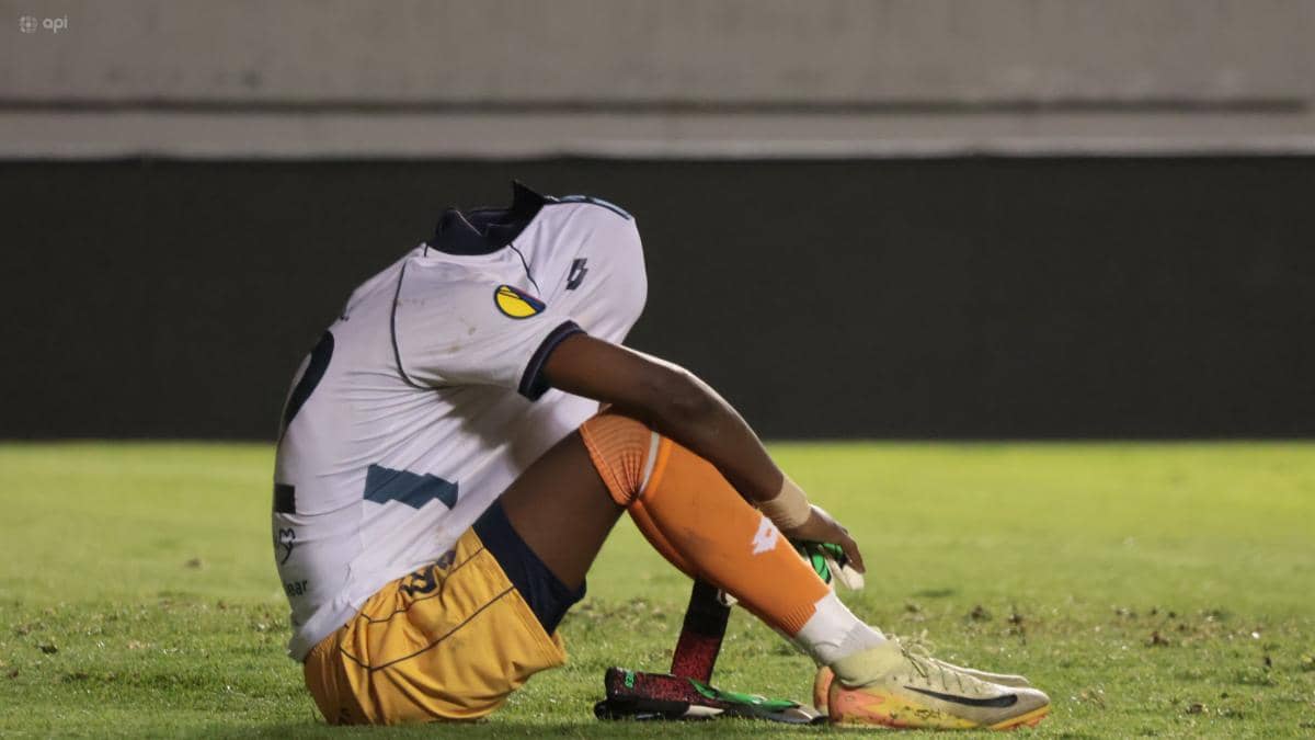 Copa Ecuador: Marco Acosta, arquero juvenil de El Nacional, se quebró en llanto tras la caída ante Universidad Católica