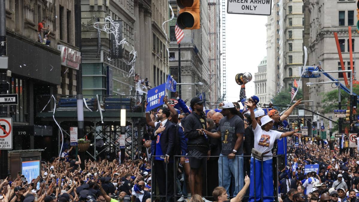 Nueva York homenajea a los Knicks con desfile y entrega de las llaves de la ciudad