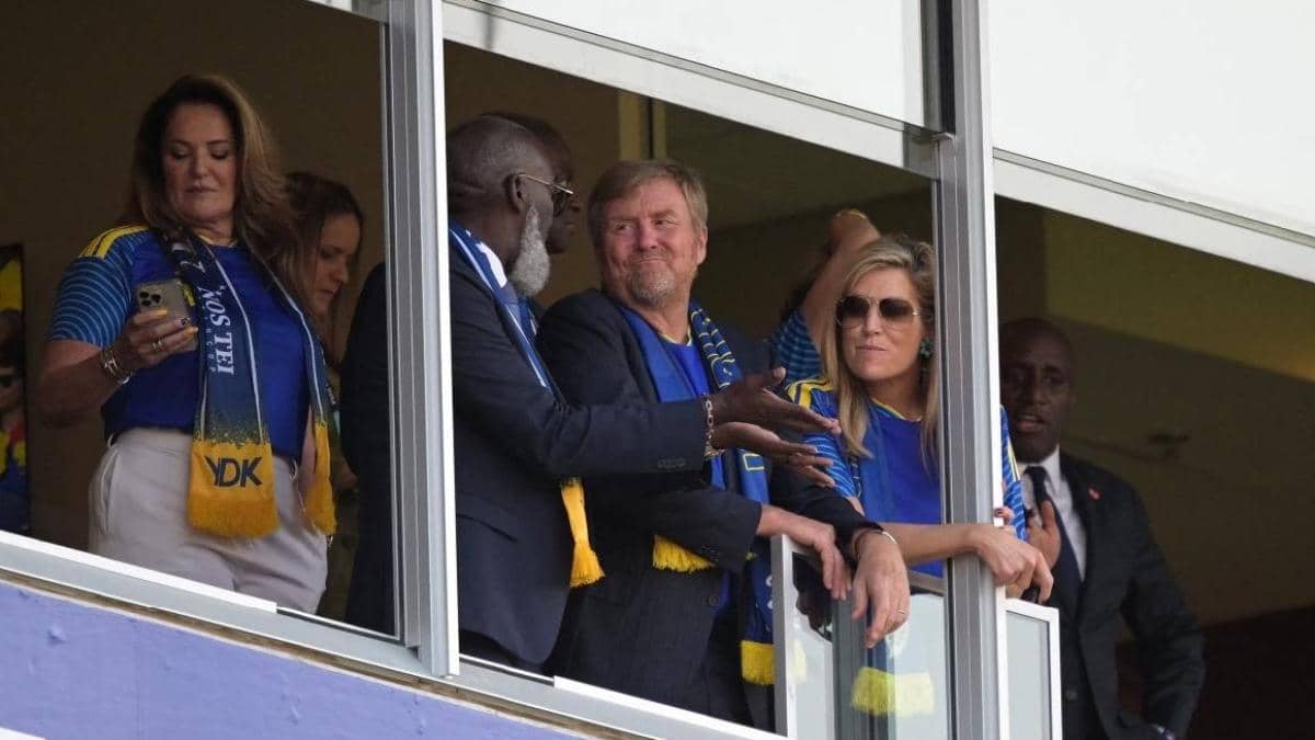 Guillermo Alejandro y Máxima, reyes de Países Bajos, apoyaron a su selección y luego asistieron a Ecuador vs Curazao en Kansas