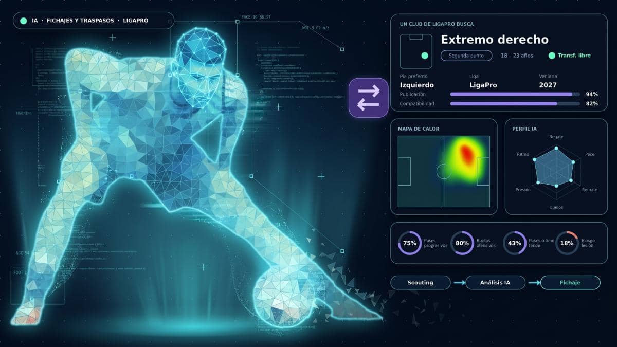 Libro de Pases: la plataforma con inteligencia artificial que impulsa el scouting y los fichajes en LigaPro
