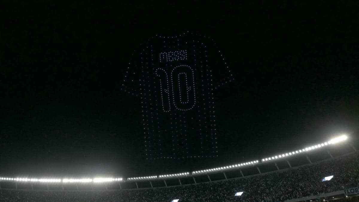 El adiós de Lionel Messi con la selección argentina se tiñó de polémica por el show de drones