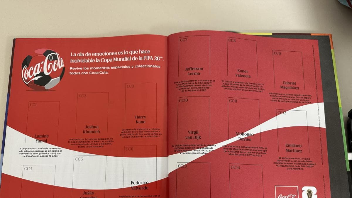 Coca-Cola Ecuador y Panini lanzan cromos exclusivos para el álbum del Mundial 2026: cómo completar las páginas patrocinadas