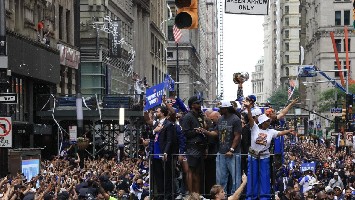 Nueva York homenajea a los Knicks con desfile y entrega de las llaves de la ciudad