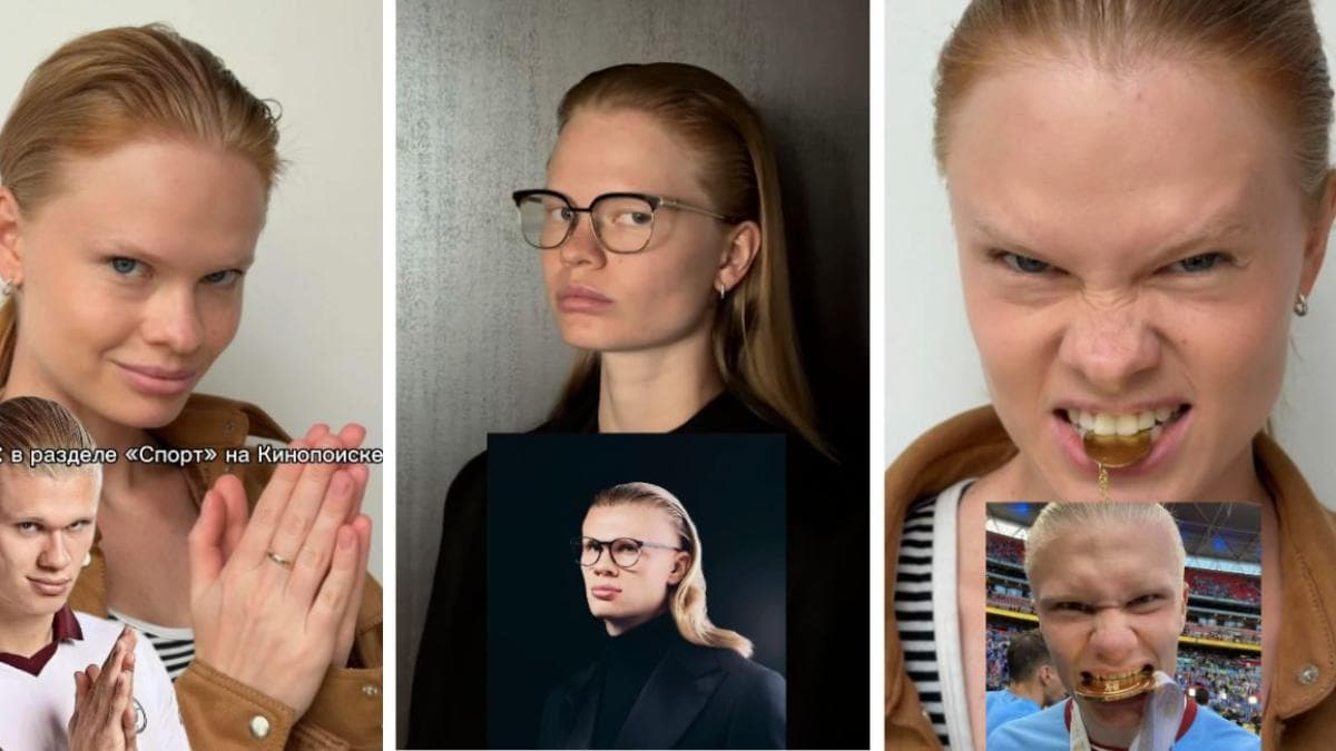 Anastasia Kostromitina afirma que vive con calma la fama por su parecido con Erling Haaland